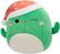 Angle. Jazwares - Squishmallows 16" Plush - Holiday - Cactus w/Santa Hat - Maritza.