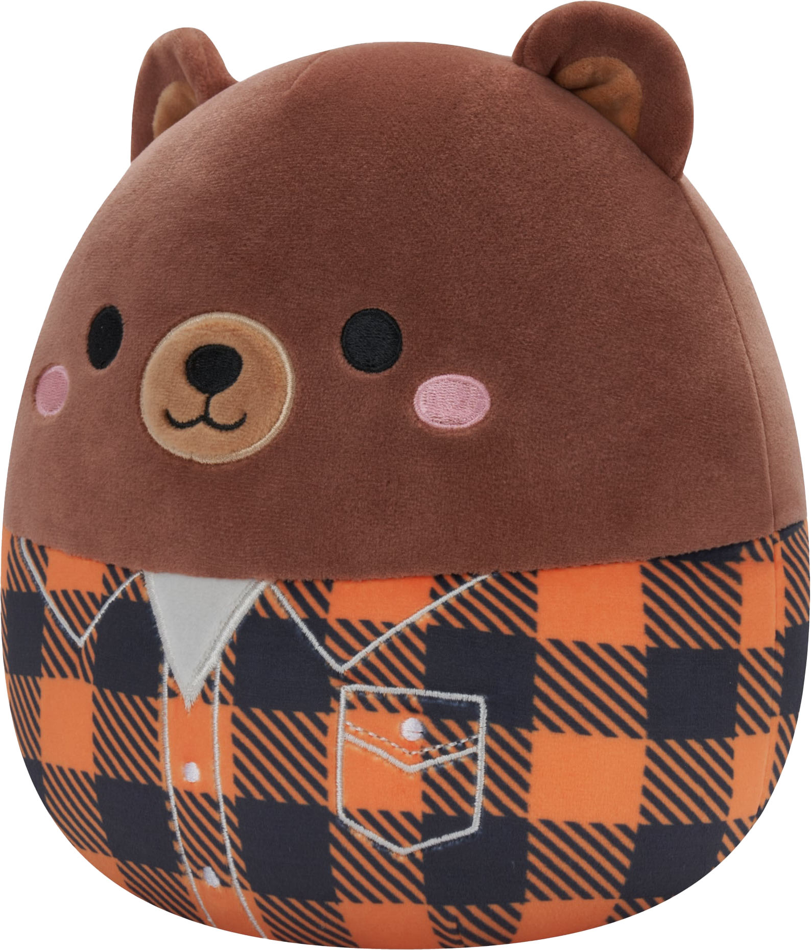 Angle View: Jazwares - Squishmallows 16" Plush - Harvest Squad Brown Bear in Jacket - Omar
