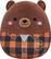 Front. Jazwares - Squishmallows 16" Plush - Harvest Squad Brown Bear in Jacket - Omar.