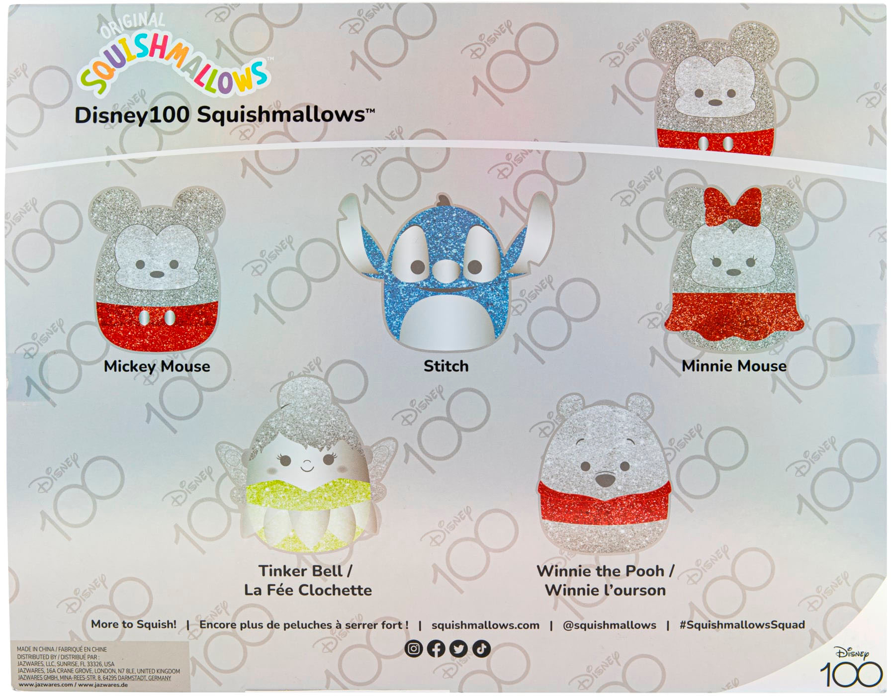Disney100 Squishmallows Plush Set – 5