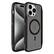 Left. Incipio - AeroGrip Hard Shell Case with MagSafe for Apple iPhone 15 Pro Max - Stealth Black.