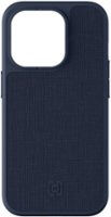 Incipio - cru. Protective Hard Shell Case with MagSafe for Apple iPhone 15 Pro - Navy Canvas - Front_Zoom