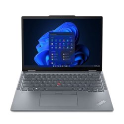 Lenovo - ThinkPad X13 Yoga Gen 4 2 in 1 13.3" Touch-screen Laptop- i5 with 16GB memory- 256GB SSD - Gray - Front_Zoom