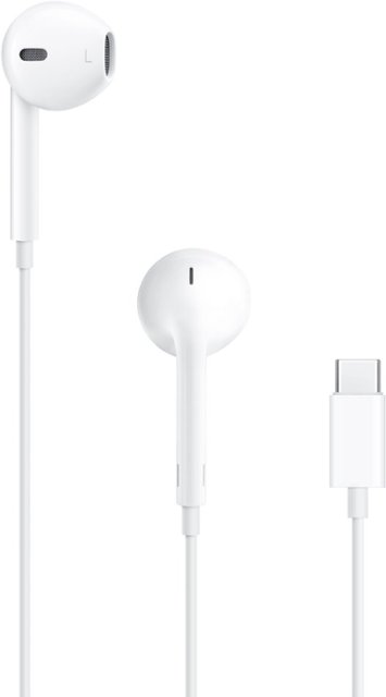 Apple EarPods in-Ear Earbuds with Mic and Remote Earbud Headphones White  with USB-C to 3.5 mm Headphone Jack Adapter (Renewed)
