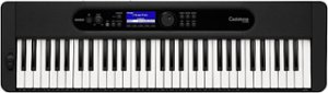 Casio - CT-S400 Full-Size Keyboard with 61 Keys and Bluetooth - Black - Front_Zoom