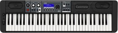 Casio - CT-S500 Portable Keyboard with 61 Keys - Black - Front_Zoom