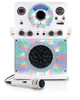 Singing Machine - Bluetooth & CD+G Karaoke System - White - Front_Zoom