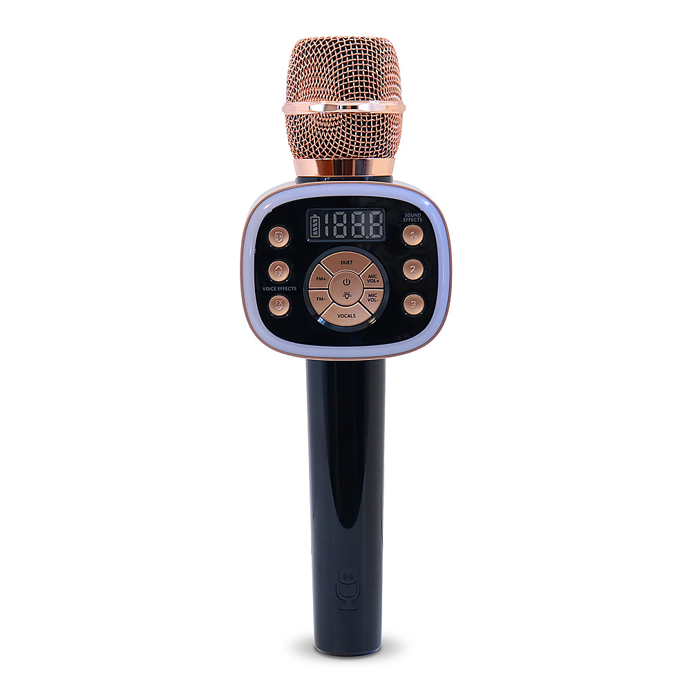 Singing Machine Carpool Karaoke The Mic 2.0 Karaoke System Rose Gold