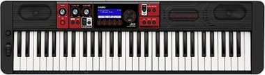 Casio - CT-S1000V Portable Keyboard with 61 Keys and Vocal Synthesis - Black - Front_Zoom