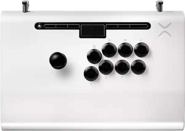 Front. PDP - Victrix Pro FS Arcade Fight Stick For PlayStation 5, PlayStation 4, and PC - White.