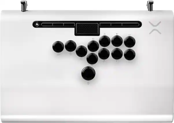 Front. PDP - Victrix Pro FS-12 Arcade Fight Stick: PlayStation 5, PlayStation 4, & PC - White.