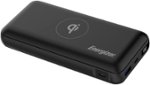 Energizer - Ultimate Lithium 20,000 mAh 20W USB-C PD & 15W Qi Wireless 4-Port Portable Battery Charger Power Bank with LCD Display - Black
