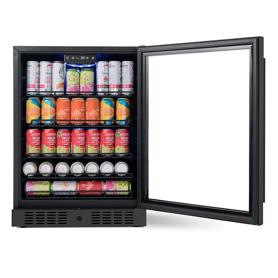 Alt View 16. NewAir - 24” 177-Can Beverage Refrigerator Cooler with Adjustable Shelves.