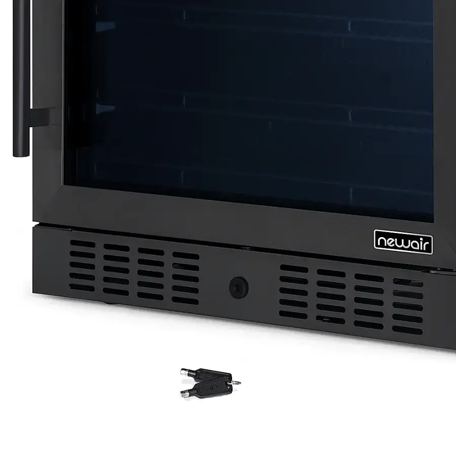 Alt View 20. NewAir - 24” 177-Can Beverage Refrigerator Cooler with Adjustable Shelves.