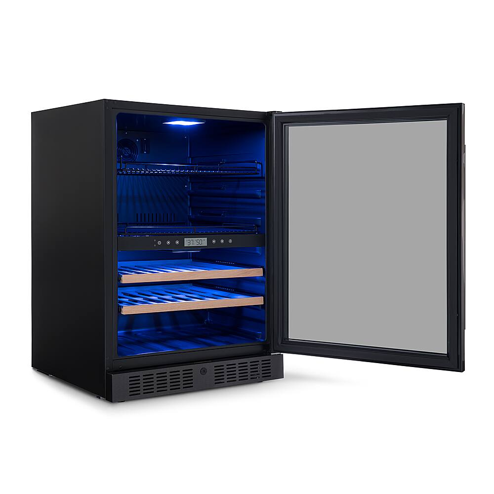 Alt View 23. NewAir - 24" 24 Bottle & 100 Can Wine and Bever Refrigerator with Splitshelf Adjustable Racks.