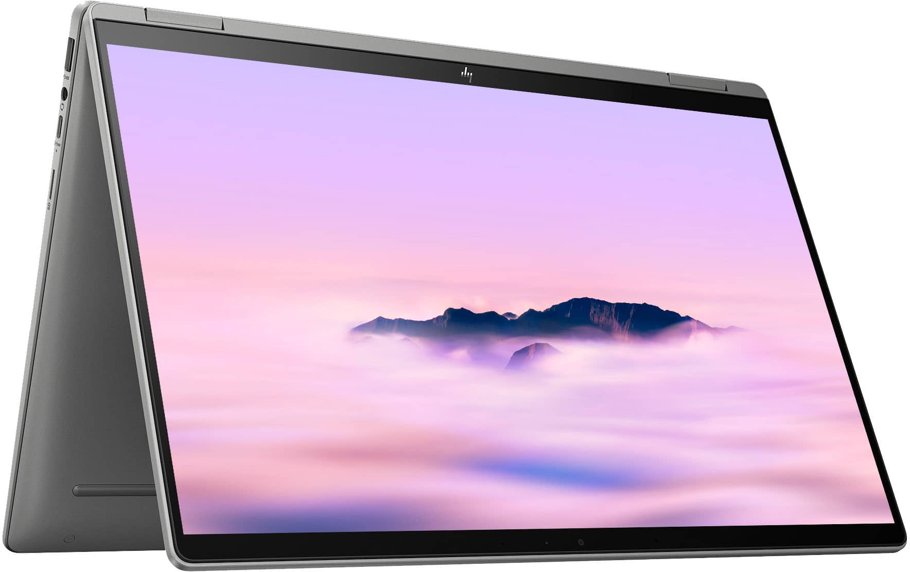Alt View 10. HP - 2-in-1 14" Wide Ultra XGA Touch-Screen Chromebook Plus Laptop with Google AI - Intel Core i3 - 8GB Memory - 256GB SSD - Mineral Silver.