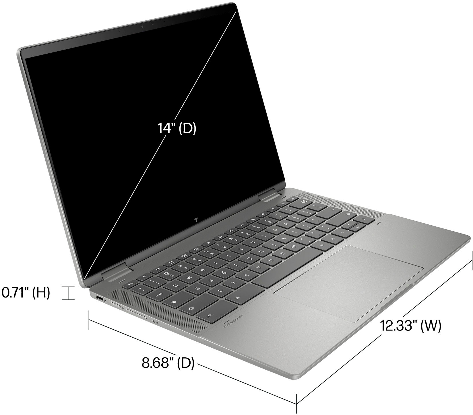 256GB HP Touch-Screen - Plus Chromebook Silver 14\