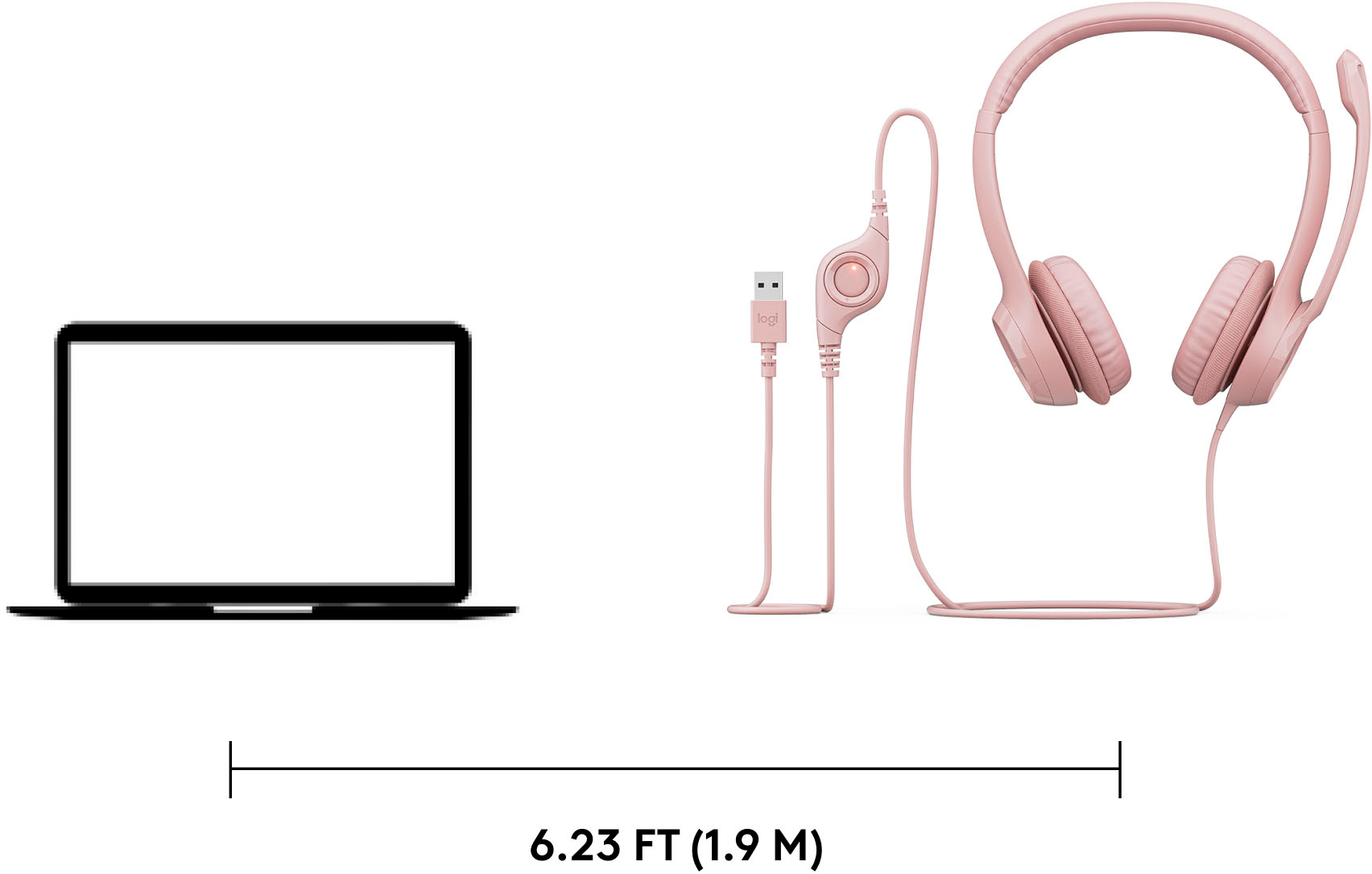 Logitech H390 Wired USB On-Ear Stereo Headphones Black 981-000014 - Best Buy