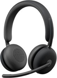 Logitech - Zone 950 Wireless Active Noise-Cancelling On-Ear Headset - Graphite - Front_Zoom