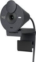 Logitech - Brio 300 1920x1080p USB-C Webcam with Privacy Shutter - Graphite - Front_Zoom