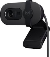 Logitech - Brio 100 1080p Full HD Webcam for Meetings and Streaming - Graphite - Front_Zoom