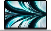 Geek Squad Certified Refurbished MacBook Air 13.6" Laptop - Apple M2 chip - 8GB Memory - 256GB SSD - Silver - Front_Zoom