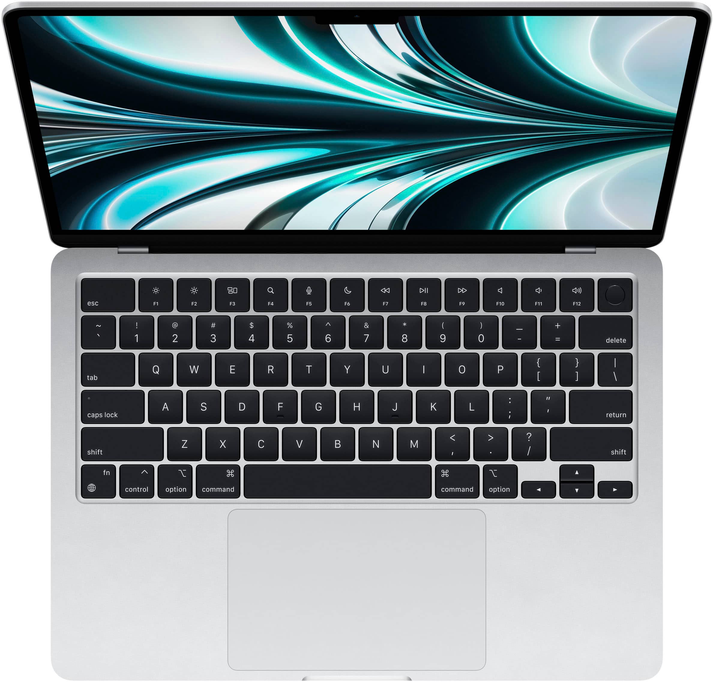 Alt View 12. Apple - Geek Squad Certified Refurbished MacBook Air 13.6" Laptop - Apple M2 chip - 8GB Memory - 512GB SSD - Silver.