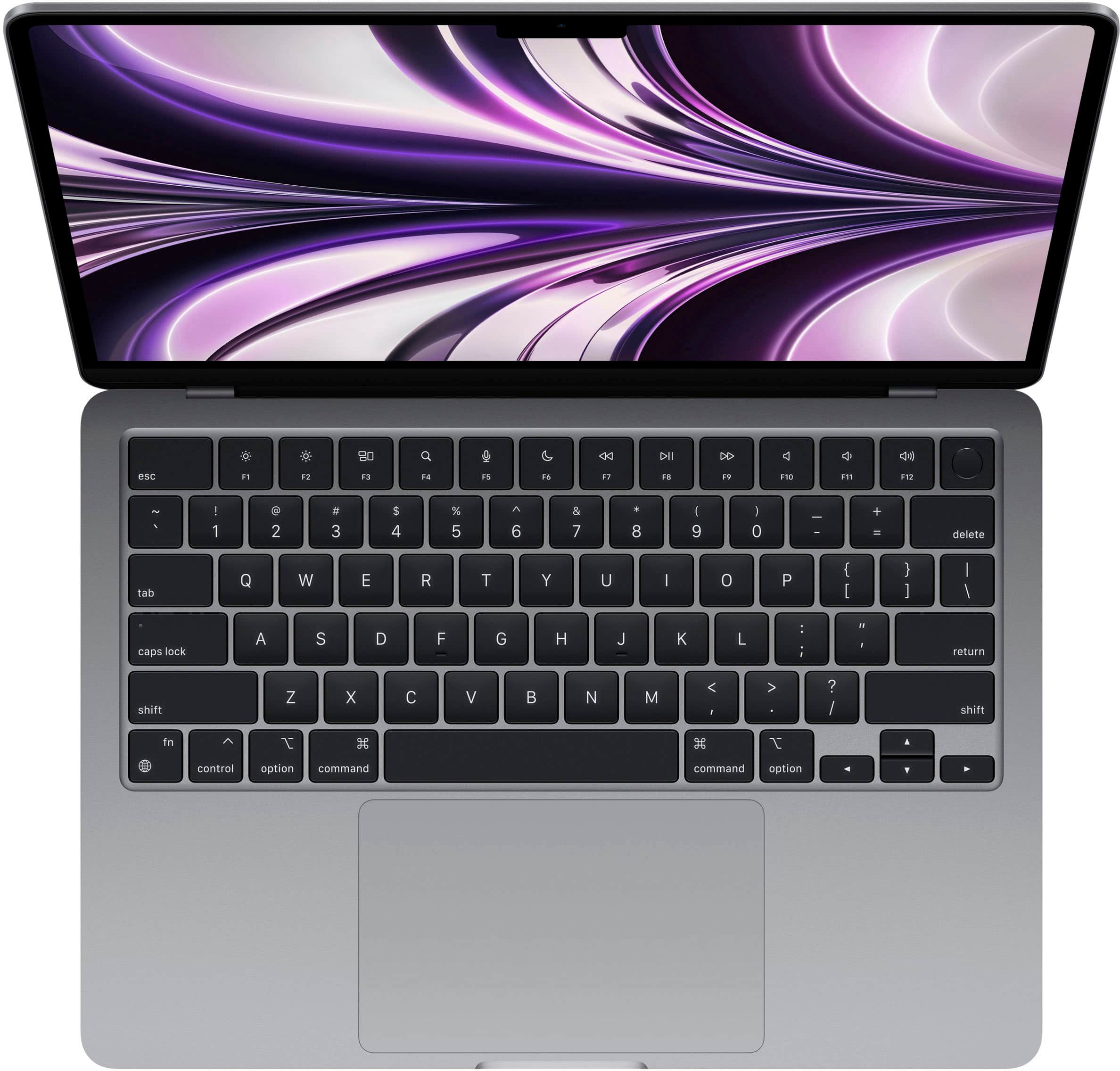 Alt View 12. Apple - Geek Squad Certified Refurbished MacBook Air 13.6" Laptop - Apple M2 chip - 8GB Memory - 256GB SSD - Space Gray.