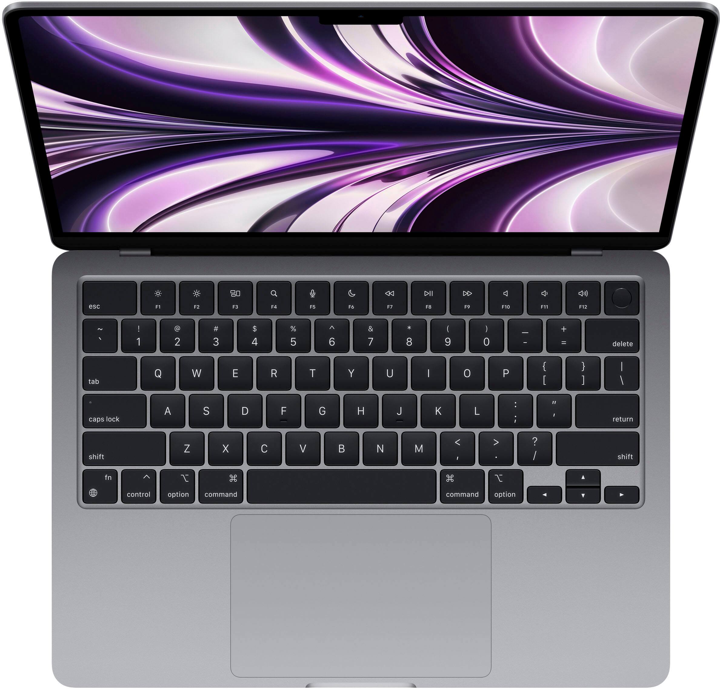 Alt View 12. Apple - Geek Squad Certified Refurbished MacBook Air 13.6" Laptop - Apple M2 chip - 8GB Memory - 256GB SSD - Space Gray.