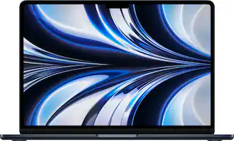 Geek Squad Certified Refurbished MacBook Air 13.6" Laptop - Apple M2 chip - 8GB Memory - 256GB SSD - Midnight