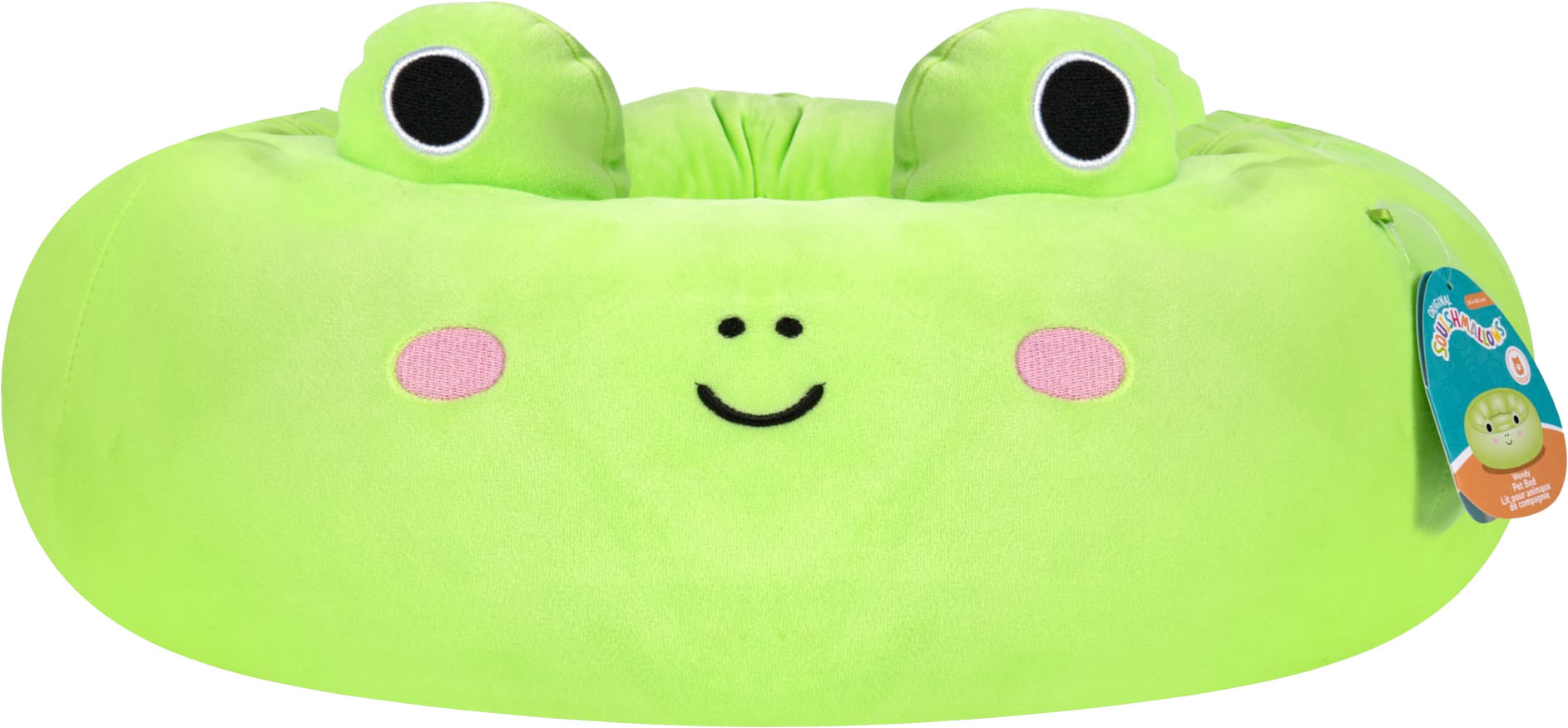 Angle View: Jazwares - Squishmallows Pet Bed - Wendy the Frog - Small
