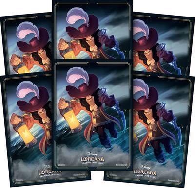 captain hook lorcana card Lorcana: The First Chapter Sleeves Forceful Duelist Ink Type Disney Lorcana: Card Sleeve Pack