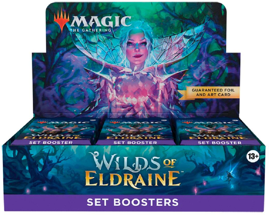 mtg wilds of eldraine collector booster box MAGIC THE GATHERING COLLECTORS  Cards and Comics Central and 1 token/ad card Magic: The Gathering Wilds of