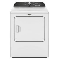 Whirlpool - 7.0 Cu. Ft. Gas Dryer with Moisture Sensor - White - Front_Zoom