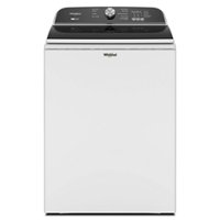 Whirlpool - 5.3 Cu. Ft. High Efficiency Top Load Washer with 2 in 1 Removable Agitator - White - Front_Zoom