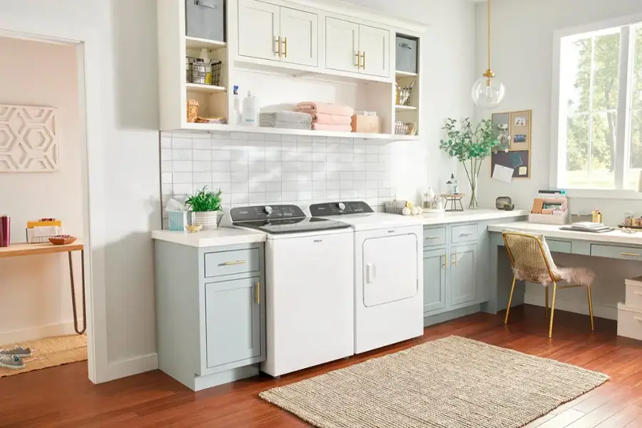 Alt View 12. Whirlpool - 5.3 Cu. Ft. High Efficiency Top Load Washer with Deep Water Wash Option - White.