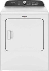 Whirlpool - 7.0 Cu. Ft. Electric Dryer with Moisture Sensor - White - Front_Zoom