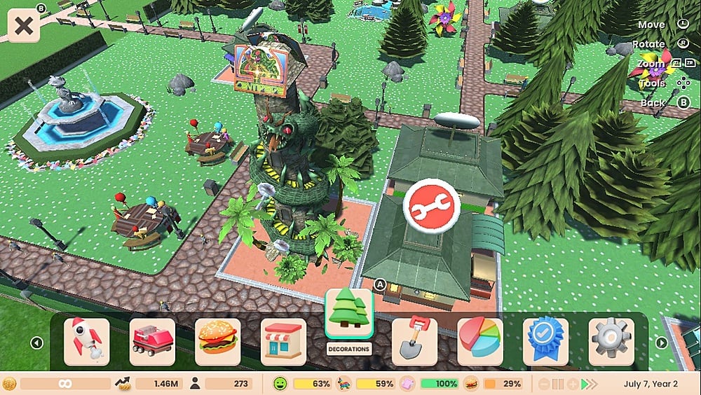 Rent Roller Coaster Tycoon Adventures Deluxe on Nintendo Switch