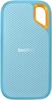Front. SanDisk - Extreme Portable 2TB External USB-C NVMe SSD - Sky Blue.