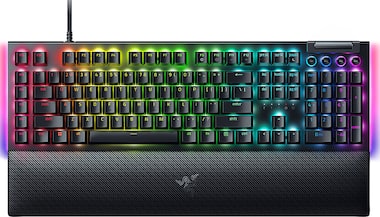 Razer - BlackWidow V4 Full Size Wired Mechanical Green Switch Gaming Keyboard with Chroma RGB - Black - Front_Zoom