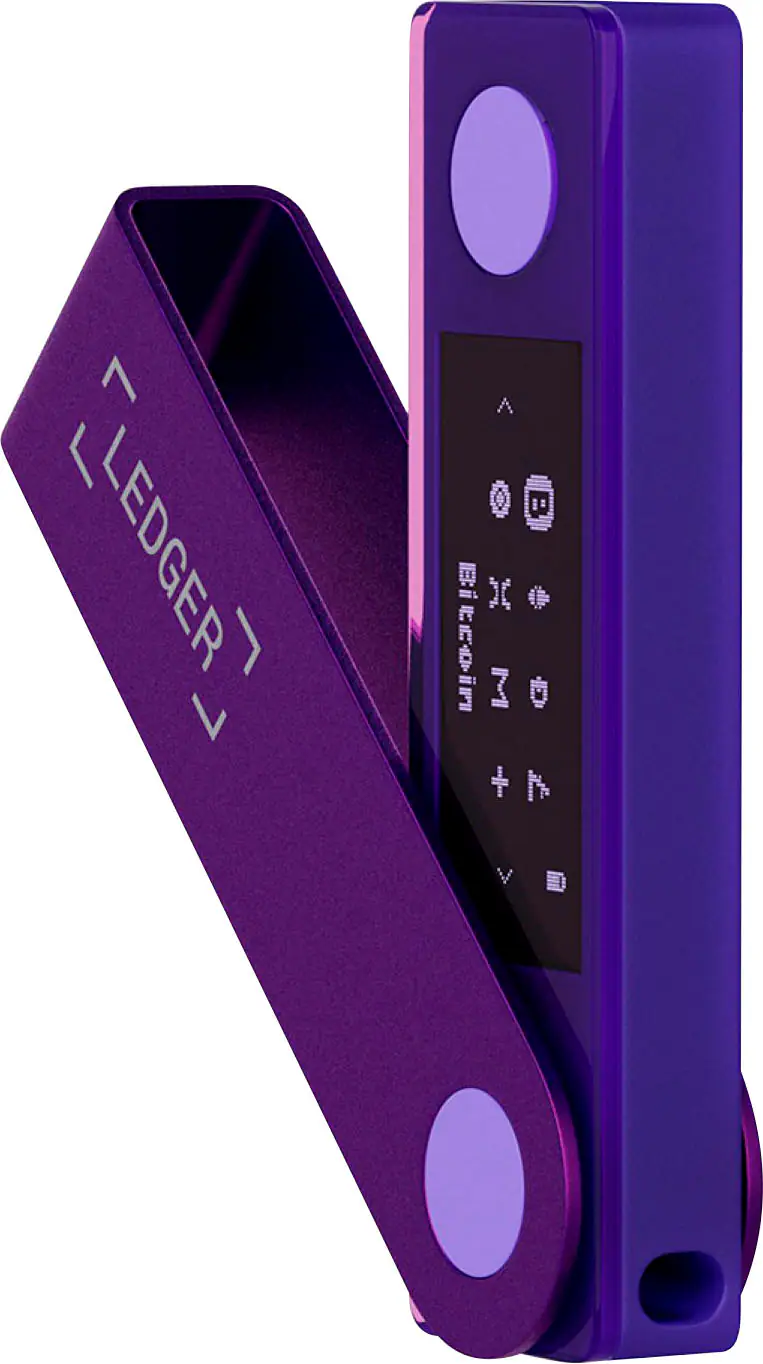 Ledger Nano X Crypto Hardware Wallet Bluetooth Amethyst Purple NX ...