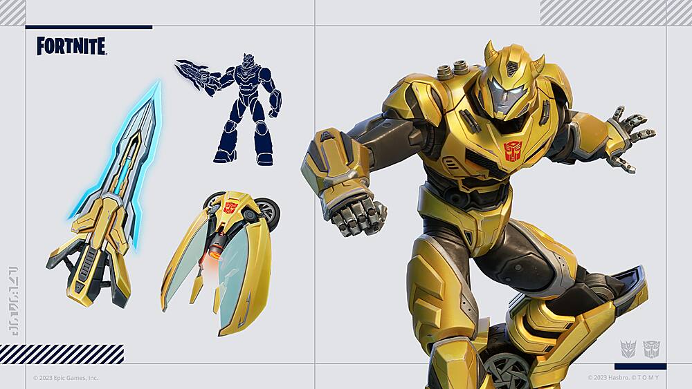 Angle. Epic Games - Fortnite - Transformers Pack.