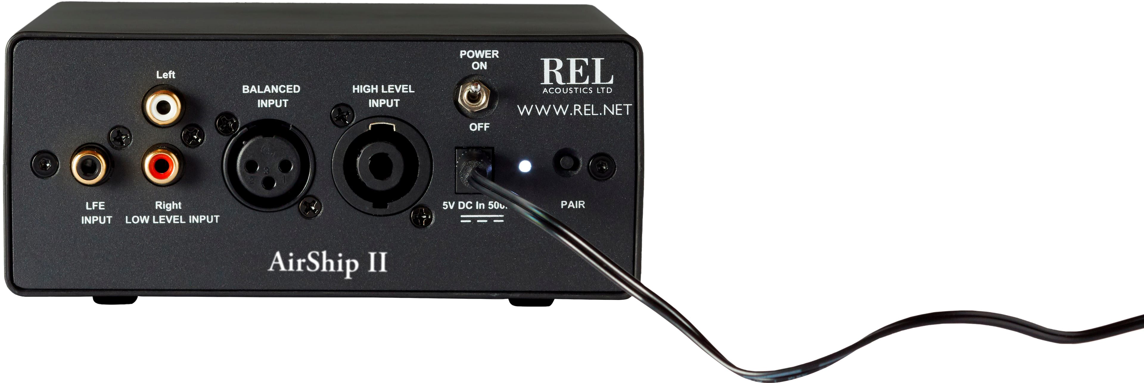 Alt View 11. REL - AirShip II Wireless - Black.