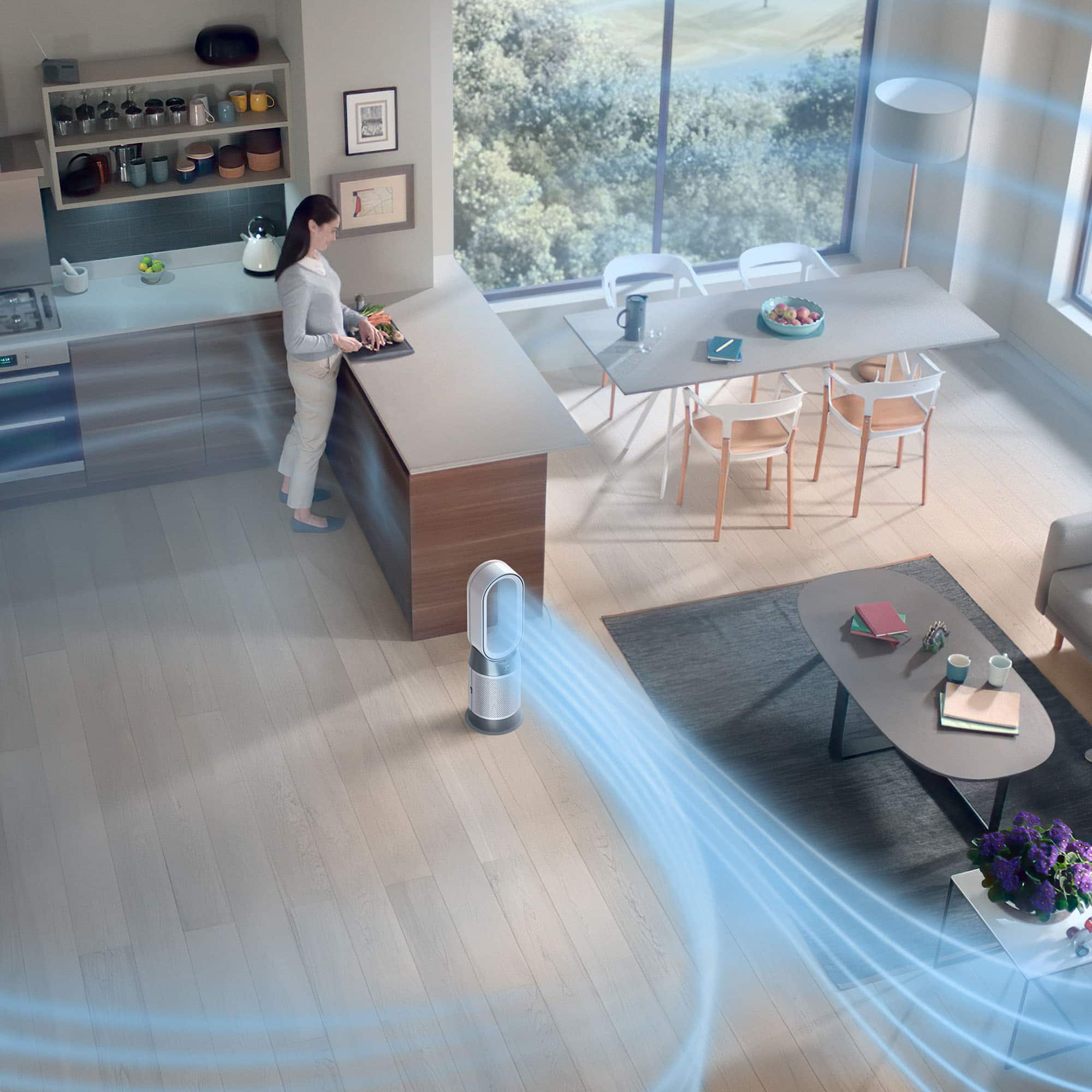 Alt View 15. Dyson - Dyson Hot+Cool Gen1 HP10 Purifier - White.