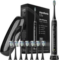 AquaSonic - Elite - Wireless Rechargeable Electric Toothbrush with Travel Case, 5 Modes, 8 Brush Heads - Black - Alt_View_Zoom_11