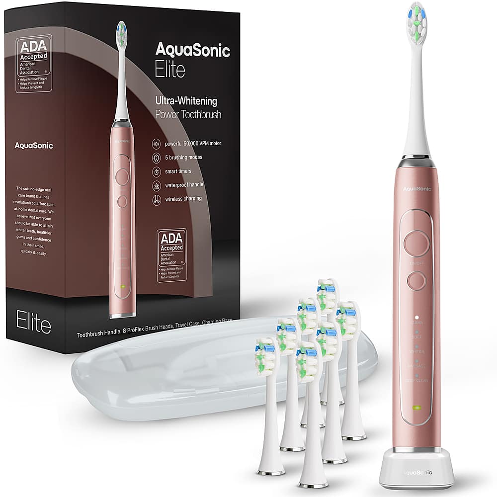 AquaSonic Elite Series Electric Toothbrush Black AS-ELITE-BK - Best Buy