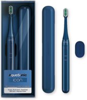 AquaSonic - Icon -  Ultra-Slim Electric Toothbrush with Travel Case, Magnetic Holder, Battery Operated - Navy - Angle_Zoom