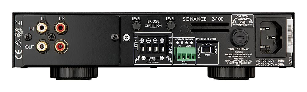 Back. Sonance - PATIO4.1 W/ 2-100 AMP - Patio Series 4.1-Ch. Outdoor Speaker System with 2-Ch. Amplifier (Each) - Brown/Black.