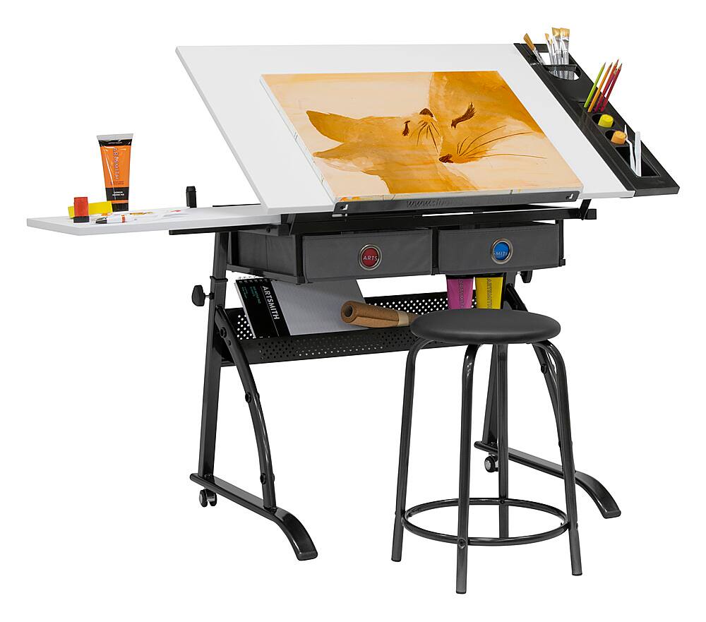 Best Buy: Studio Designs Core 2 Piece Desk and Stool Craft Center ...