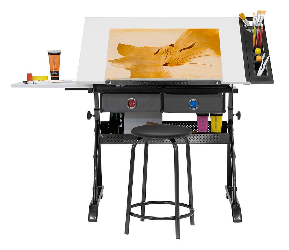 Best Buy: Studio Designs Core 2 Piece Desk and Stool Craft Center ...